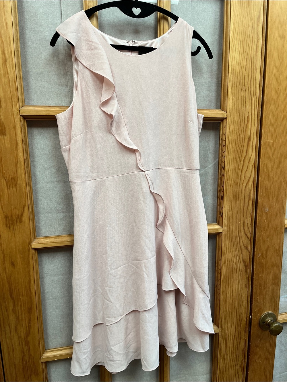 Worthington  Ruffle Dress - Blush, sz 8